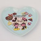 Tokyo Disney Resort Heart Candy Dish Sweet Love Blue Hidden Mickey Minnie Mouse