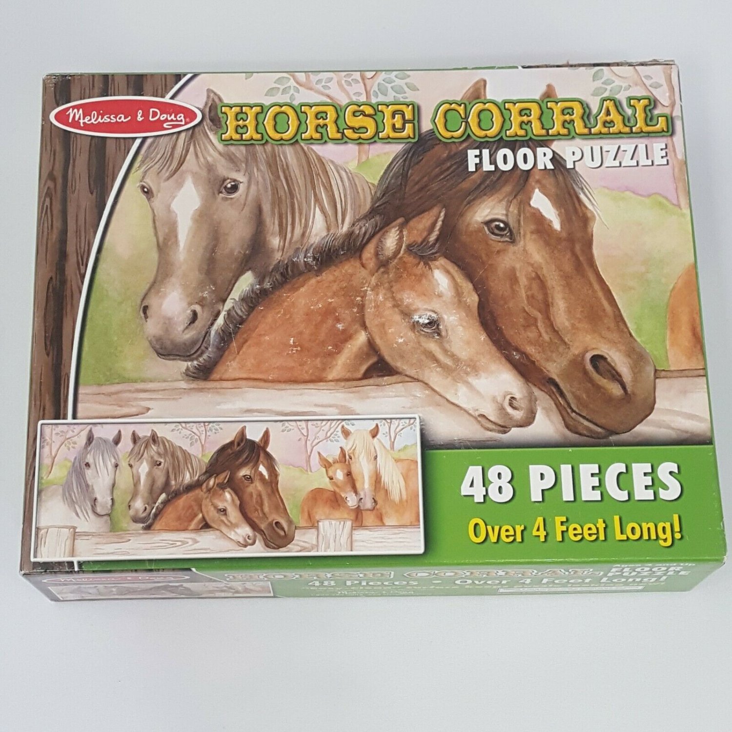 Melissa & Doug Horse Corral Floor Puzzle 48 PC Complete
