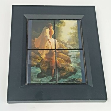 Greg Olsen Be Not Afraid Jesus Christ Children River Rocks Tile Art Wall Hanging
