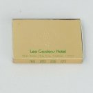 Matchbox Matchbook Cover Lee Gardens Hotel Hyan Ave Hong Kong