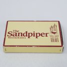 Matchbox Sandpiper Restaurants Idaho ID Six Locations Matchbook Cover