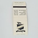 Matchbook Cover Hillcrest Country Club Boise Idaho ID Black White Gold