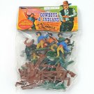 Vintage 60’s Larco Cowboys & Indians Plastic Figures Hong Kong New In Hang Bag
