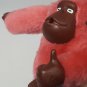 Kipling Bag Charm Thumb Sucking Monkey Gorilla Key Chain Red Dark Pink  CAMILLE