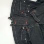 Chicos Platinum Denim Crop Stretch Jean Jacket w/ Zipper Buttons Pockets Size 1