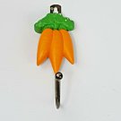 Decorative Garden Carrot Bunch Coat Towel Key Hat Wall Hanging Hook Organizing