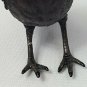 Black Bird White Stripes Warbler Hanging Ornament Figurine