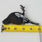 Black Bird White Stripes Warbler Hanging Ornament Figurine
