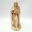 Vintage Holland Mold Nativity Standing Wise Man King Chest of Gold Magi Tan