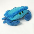 Petting Zoo Crab Blue Sparkle Glitter Stuffed Plush Animal Toy
