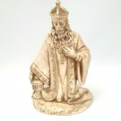 Vintage Holland Mold Nativity Kneeling Wise Man King Frankincense Magi Tan Brown