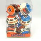 Lionel Train Set Of 6 Round Christmas Tree Ornaments In Package
