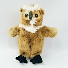 Wildlife Artists Brown White Great Horned Owl Plush Stuffed Animal 7" Spotted