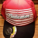 Budweiser Baseball Cap Hat Logo Bottle Opener Black Red Snap Back Trucker