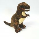 Douglas Cuddle Toy Plush Dinosaur T Rex  9" Tall Life Like Dino Green Brown