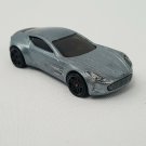 Hot Wheels 2011 #31 /244 Aston Martin One-77 Super New Models 31/50 Silver Gray