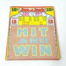 Vintage Dime Jar of Jack Ten Cent Gambling Push Board Unpunched Wall Hanging