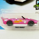 2019 Hot Wheels 86/250 Speed Blur Track Manga Adjustable Spoiler Pink Cartoon