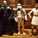 Lot of 3 Star Wars Figures Darth Vader Obi Wan Kenobi Storm Sand Trooper ROTS CW