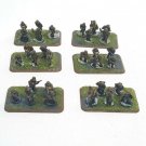 Lot of 6 Battlefront Miniatures Painted FOW WWII 15mm Rifle Platoon Soldiers