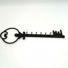 Key Holder Wrought Iron Wall Door Hooks Hanger Rack Metal Decor Accessory