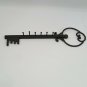 Key Holder Wrought Iron Wall Door Hooks Hanger Rack Metal Decor Accessory