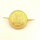 2,50 Pesetas De Franco DEL AÑO 1953 Estrella 56 Pin Brooch Broche Alfiler