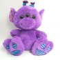 Aurora World Plush Taddle Toes Lucas Alien Three Eyed Purple Stuffed Monster