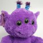 Aurora World Plush Taddle Toes Lucas Alien Three Eyed Purple Stuffed Monster