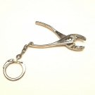 Cool Vintage Pair Mini Miniature Pliers Hardware Tool Keychain Key Holder Ring