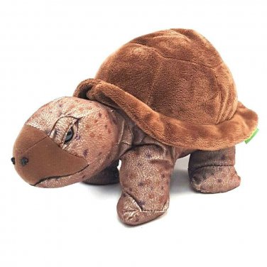 Wild Republic Brown Tortoise Stuffed Animal Plush 12" Turtle Classroom 10961