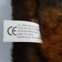 Aurora Bear Brown Black 16" Red Corduroy Bow & Paws Bean Bag Bottom Vintage Tags