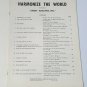 Harmonize the World Sweet Adelines INC Bourne Nancy Bergman Sheet Music 1958