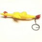 Rubber Chicken Key Chain Ring FOB Vintage Style Hot Rod Gag Joke