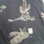 Custom Made ONeill Men's Desert Themed Blue T-Shirt L Cactus Scorpion Armadillo