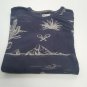 Custom Made ONeill Men's Desert Themed Blue T-Shirt L Cactus Scorpion Armadillo