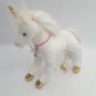 Douglas Unicorn Pony Plush White Hair Gold Tinsel Feet Horn Star Dust Necklace