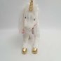 Douglas Unicorn Pony Plush White Hair Gold Tinsel Feet Horn Star Dust Necklace