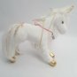 Douglas Unicorn Pony Plush White Hair Gold Tinsel Feet Horn Star Dust Necklace