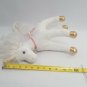 Douglas Unicorn Pony Plush White Hair Gold Tinsel Feet Horn Star Dust Necklace