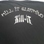Kill It Clothing Red Rose Guns Tattooed Girl Graphic Logo T-Shirt Size L