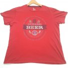GAP Dog Eared Beer Mens T-Shirt Red Size Large Beer Drinking Themed Tee