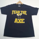 Champion T-Shirt NAU LumberJacks Northern Arizona Blue Fear The Axe Size Large