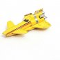 Rare Vintage Speed Record Rocket Ship Car Diecast Yellow USA Flag Taiwan N1CGM