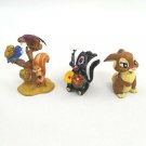 Disney Bambi PVC Figures Lot of 3 Miss Bunny Flower Tree with Squirrel Birds
