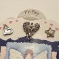 Monarch Creations Pin Pals Set Believe Angel Star Heart Pewter Made In USA