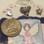 Monarch Creations Pin Pals Set Believe Angel Star Heart Pewter Made In USA