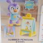 Disney Junior Muppet Babies Poseable Summer Penguin 2.5" Figure & Easel