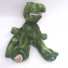 16" Build A Bear Green T-Rex Dinosaur Plush Toy Puppet Unstuffed 2016