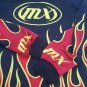 MX MOTOCROSS Flames Black Red Yellow Jersey Shirt Boys / Youth Large 14-16